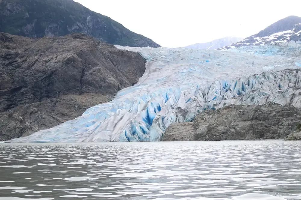 Canoe at Mendenhall Glacier