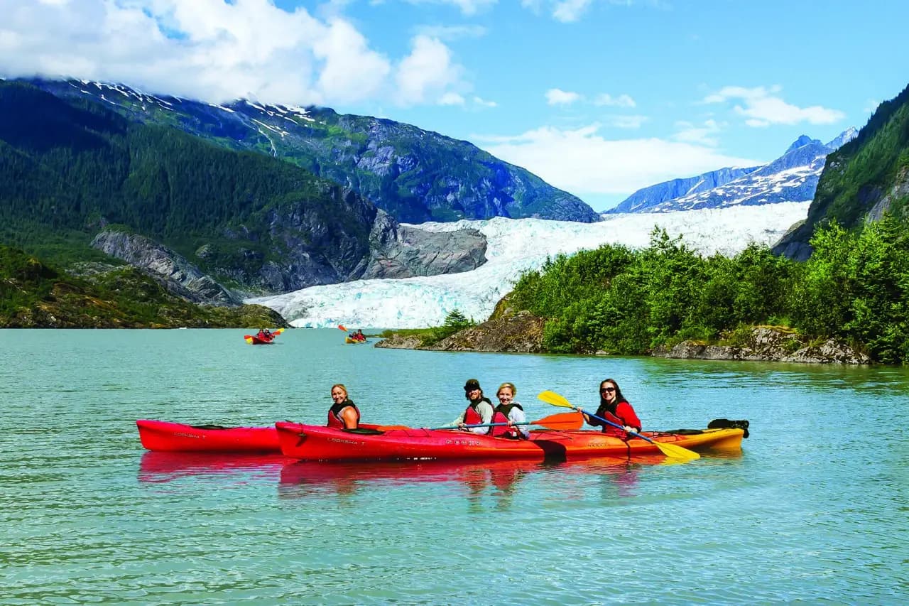 Kayaking at Mendenhall