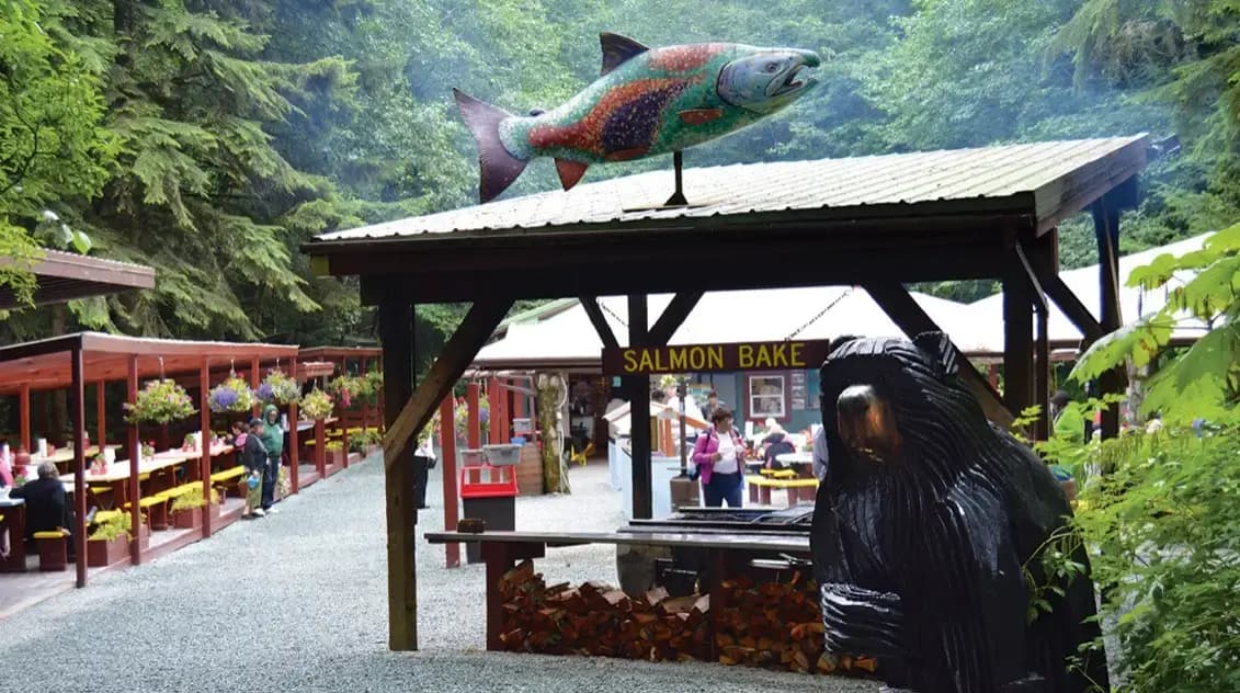 Gold Creek Salmon Bake entrance