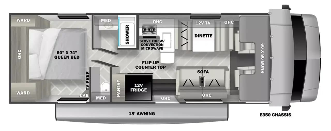 2024 Sunseeker 2950 LE floorplan