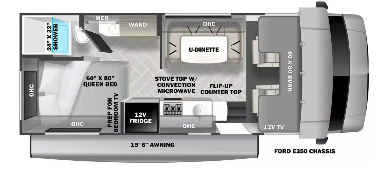 2024 Sunseeker 2350 LE floorplan
