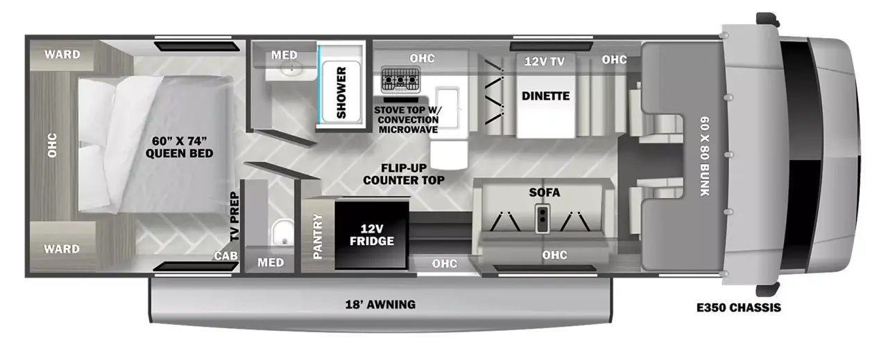 2024 Sunseeker 2950 LE floorplan